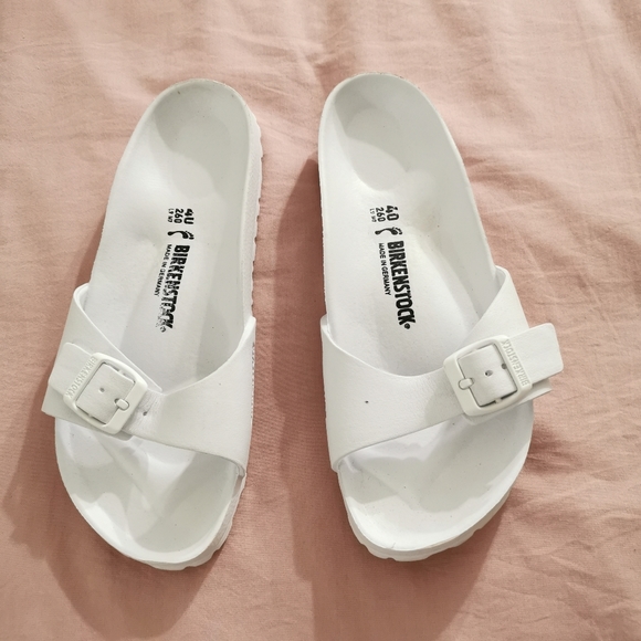 Birkenstock Shoes - Birkenstock Madrid Eva White Sandals